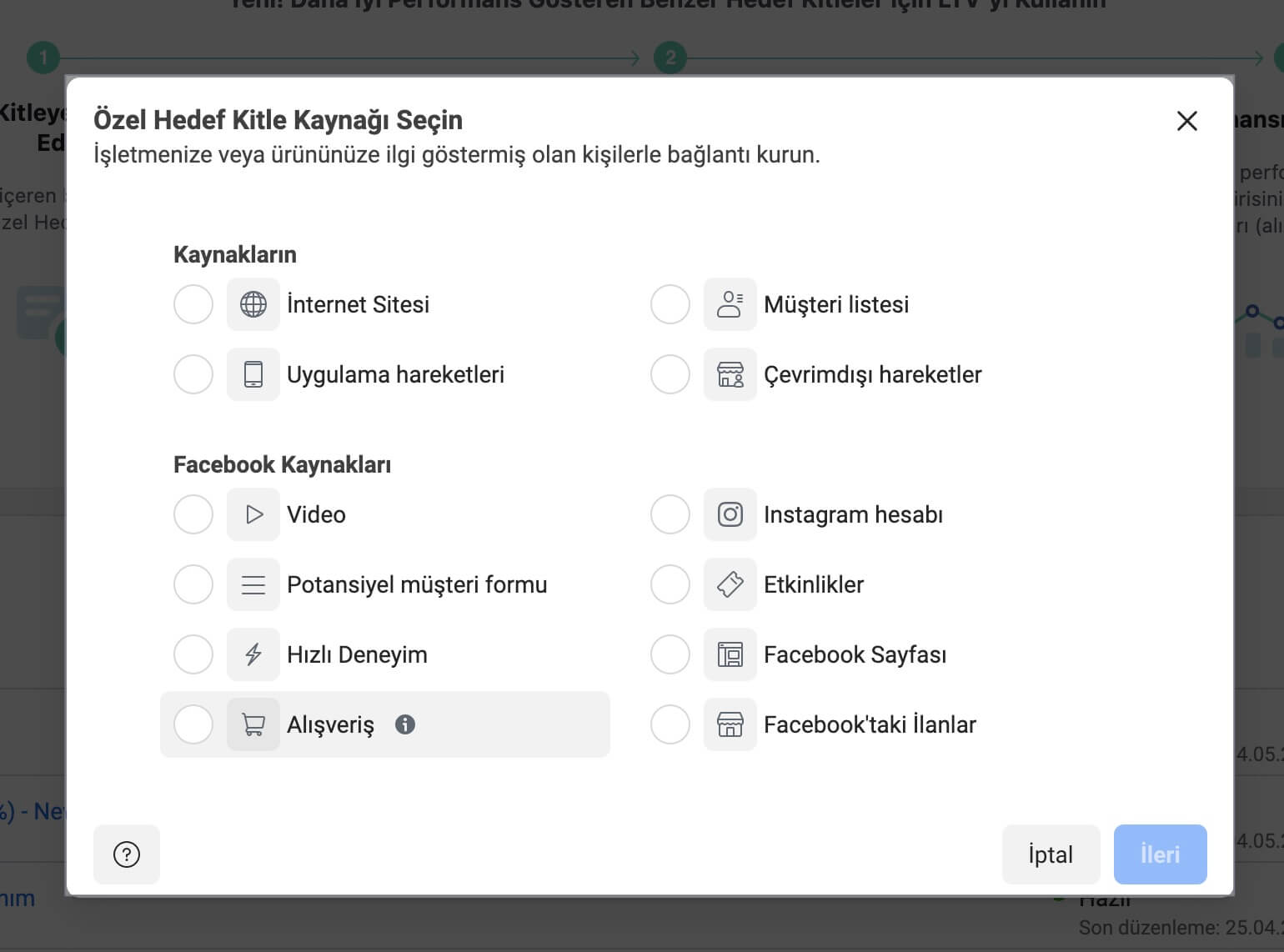 Facebook Özel Hedef Kitle Kaynağı