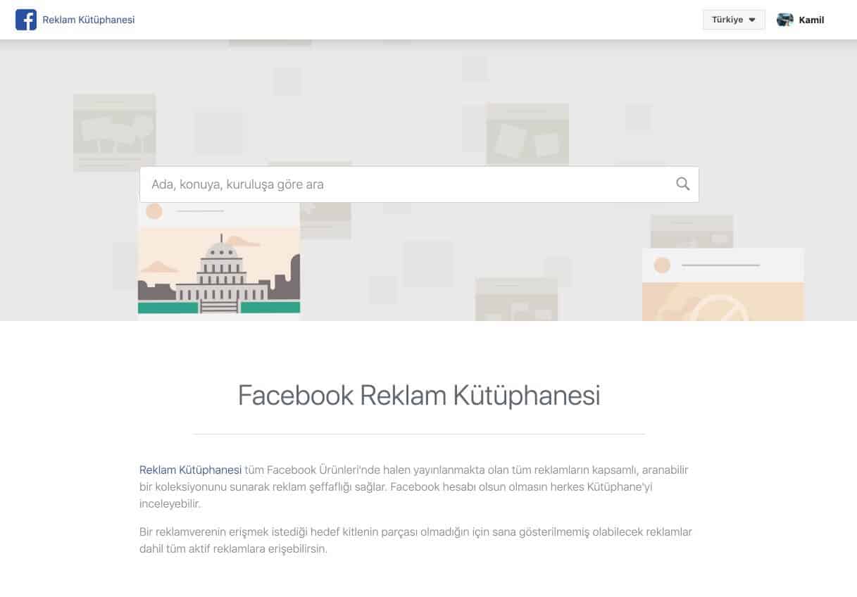 Facebook Reklam Kütüphanesi Nedir