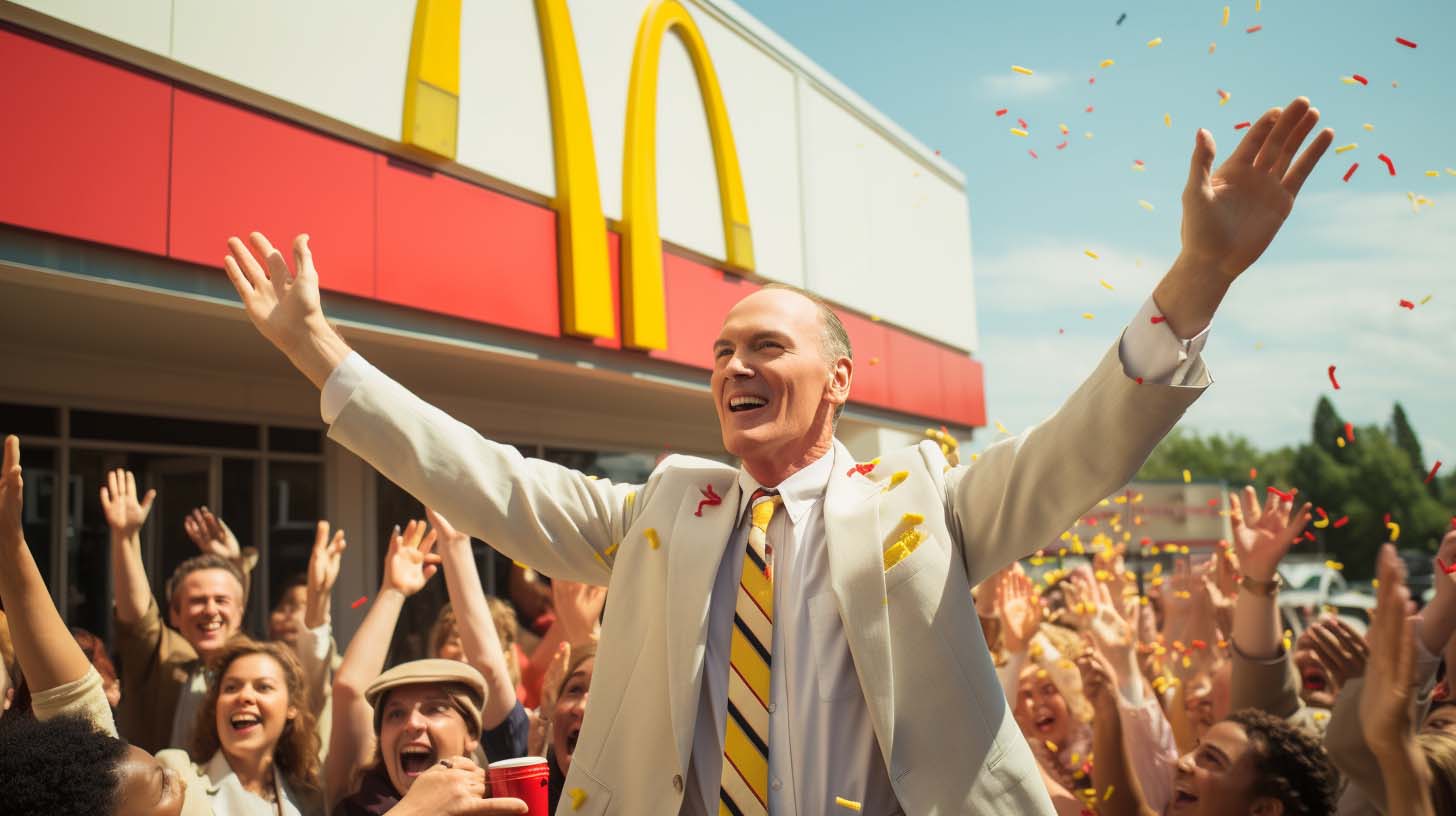 The Founder Mc donalds'ın kuruluş öyküsünü anlatıyor.